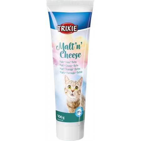Trixie Malt'n'Cheese Anti-Hairball паста для выведения шерсти у кошек 100 г (42738)
